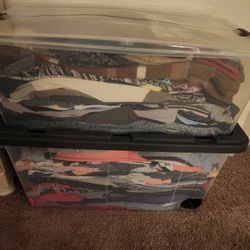 7 Huge Containers Of Clothes