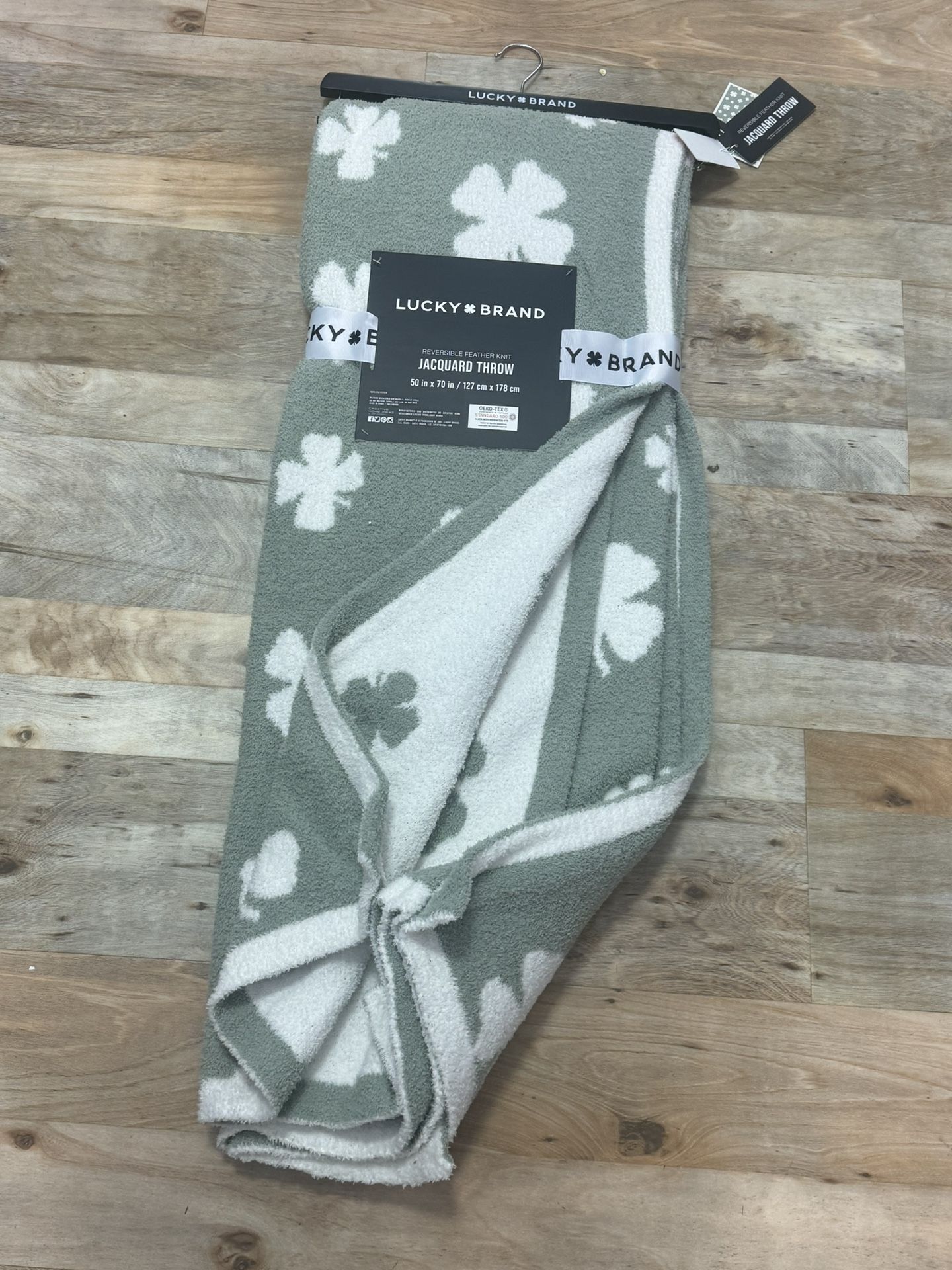 Lucky Brand shamrock throw