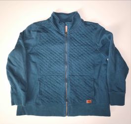 L.L.Bean Women's Quilted Full-Zip Sweatshirt size XL