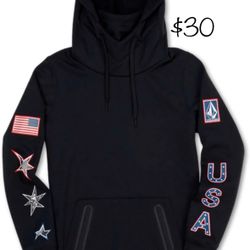 Volcom Women’s USA Polartec Riding Hoodie Size Medium 