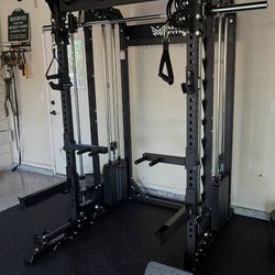 NEW IN BOX-IN STOCK! Major B52 PRO Squat Rack Power Cage Functional Trainer with Smith Machine