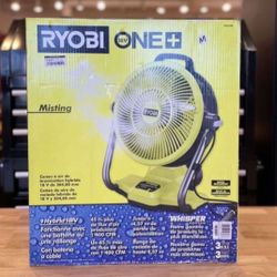 Ryobi one plus misting fan hotsell