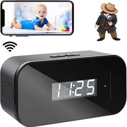 new  Hidden Camera,Spy Camera,Mini Spy Camera 1080P Wireless Hidden WiFi Clock Camera,Hidden Nanny Cam with Night Vision,120 Ultra Wide Angle,Motion D