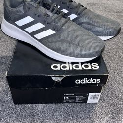 ADIDAS, Run Falcon, Grey/White, SIZE: 13