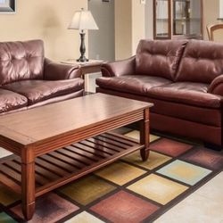 Entertainment Center And Couch 