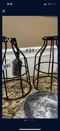 Farmhouse Black Pendant Light Fixture Set Of 2