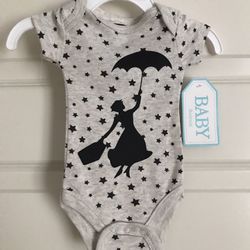 Mary Popping Onesie New 0-3
