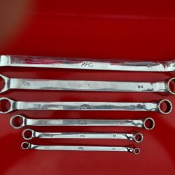 Mac 6-PC. SAE Long Deep-Offset Double-Box Wrench Set - 12-PT.
