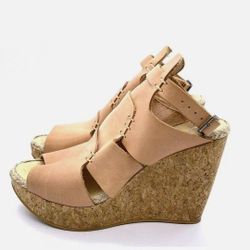 Freepeople Leather Wedge 38 US 7- 71/2 MSRP $198