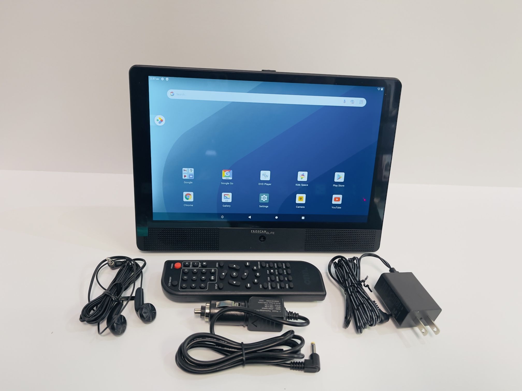Proscan Elite 10.1" Quad Core Tablet/Portable DVD Combo, 2GB/32GB Storage, Android 11, PELTDV1029