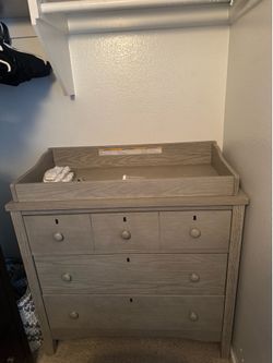 Farmhouse 3 drawer dresser with changing table