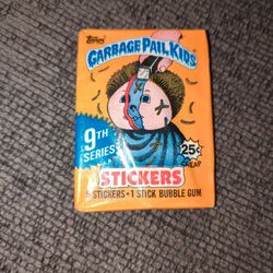 1987 Garbage Pail Kids Series 9th 5 Card's Per Pack 