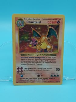 Charizard Card **Base Set Shadowless** Legit [Nice Condition]
