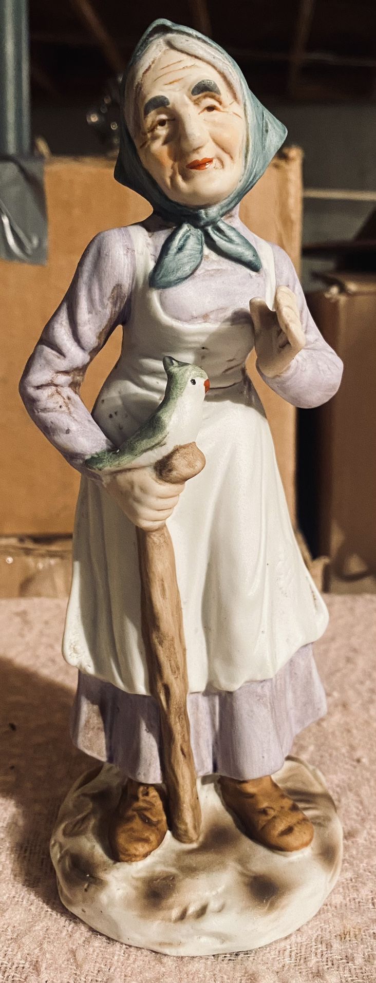Vintage Old Lady Figurine