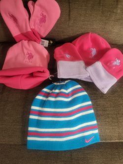 2 New Polo Hat And Glove Sets And 1 Nike Tobagon. All New With Tags Never Worn