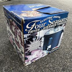 Masterbuilt Four Seasons 28 Qt Electric Digital Fryer Steamer & Boiler Open box