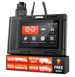 ANCEL HD3400 Pro Heavy Duty Truck Scanner with DPF Regen for Cummins, Paccar, Caterpillar, Detroit, Volvo, Mack and International, Full-System Diesel