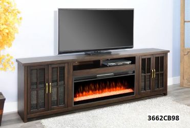 98" TV STAND W/ FIREPLACE NEW INTRODUCTION