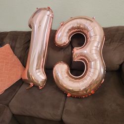 32 Inch Gold Rose Balloons