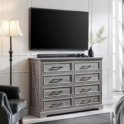 52in Farmhouse 8 Drawers Double Dresser Gray New in box, SUV or truck will  fit, need to assemble it, LM054, -528DGR, for Sale in Ontario, CA - OfferUp
