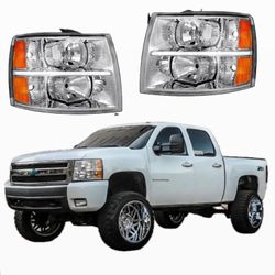 Chevy Silverado Headlights New in Box 2007 to 2013 fits 1(contact info removed) 3500