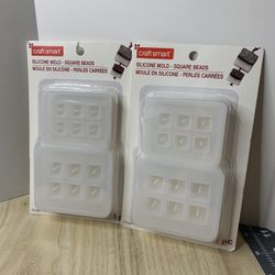 Silicone Mold For Square Beads Small And Medium Size Lot Of 2 Packs 