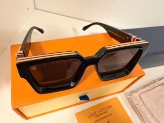 New lv sunglasses black and gold
