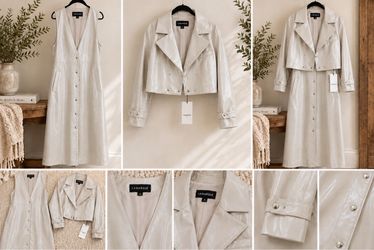 Lamarque Katija Convertible Vegan Leather Trench