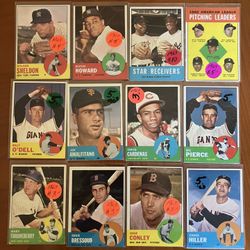 *** (20) 1963 TOPPS BASEBALL CARDS ***