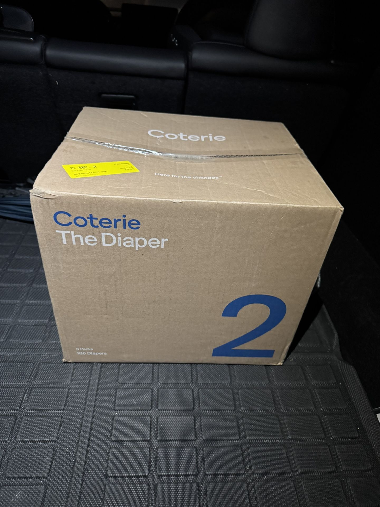 Coterie Diapers “Size 2” 6 Packs (186 Diapers total)