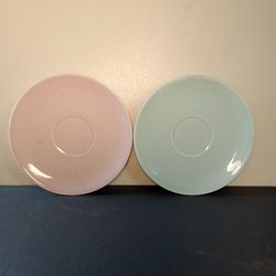 Vintage Lu Ray Pastels Saucers 