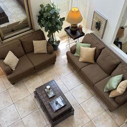 Sofa And Love Seat Set.