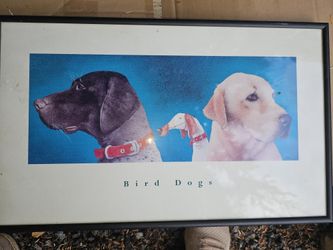 Birds Dogs Poster In Frame