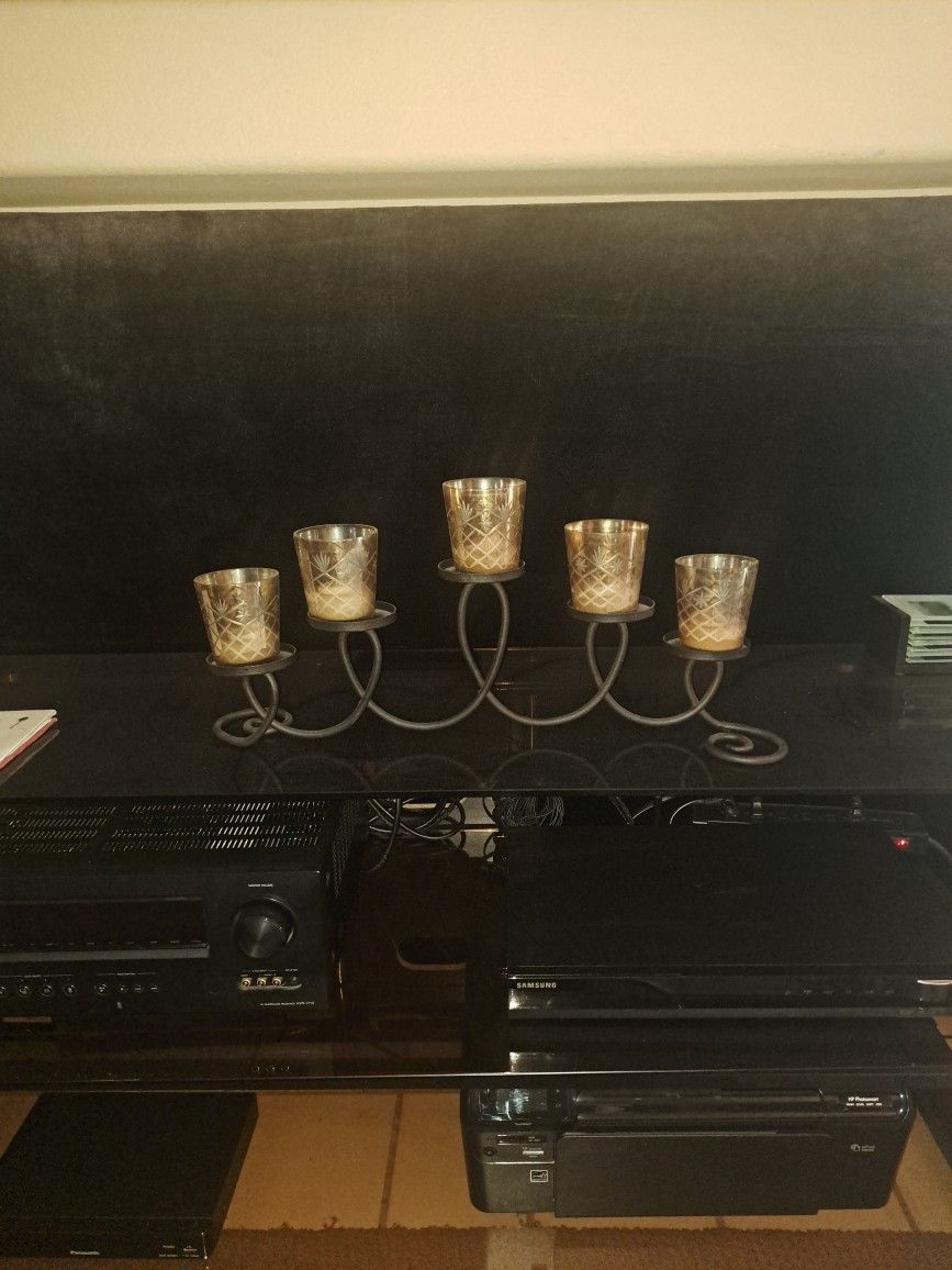 Iron Candle Holder