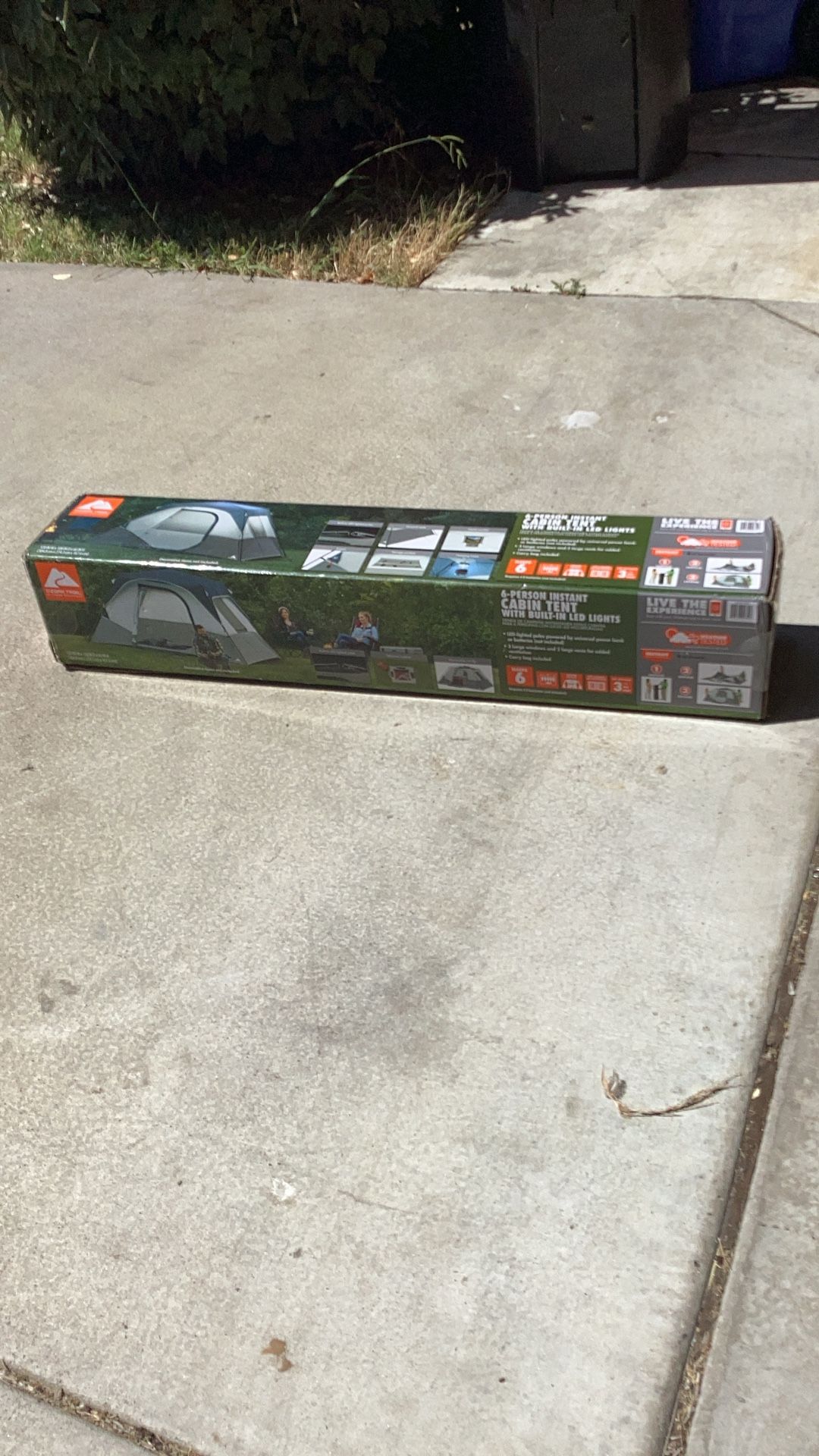 6. Person Instant Cabin Tent With Built. In Led light never been used and still in the box big 295 selling for 175.