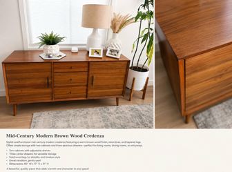 West Elm mid century credenza