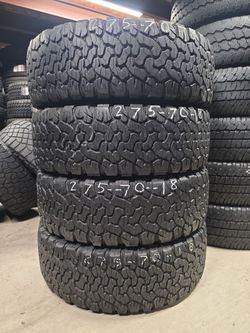 275-70-18" BFGoodrich All-terrain K02 Used Tires