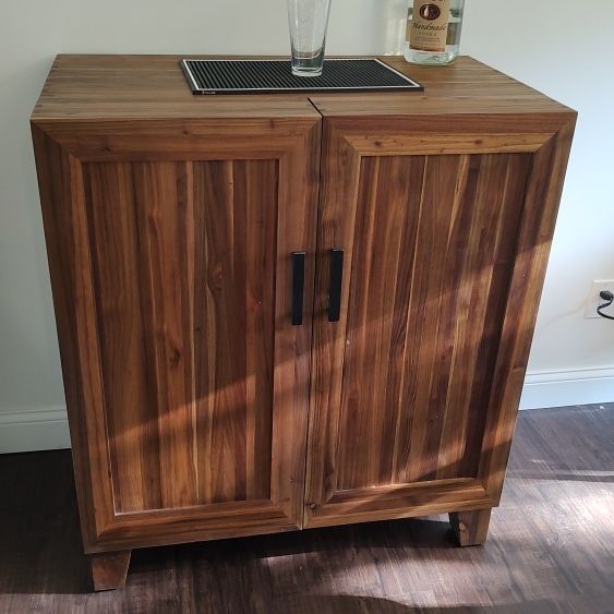 Marin natural 2024 bar cabinet