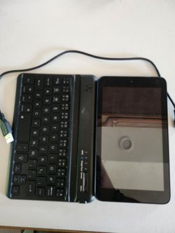 Alcatel OneTouch PIXI 3 8” Tablet 9006W w/ EDGE USB Keyboard Case – Black