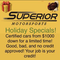 End of the year deals for cars!