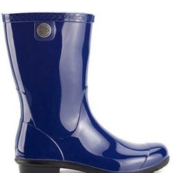 UGG Blue 'Sienna' Rubber Rain Boots Size 6. Used Condition. Make an offer!