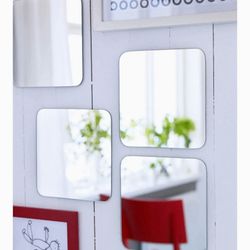 IKEA Sorli Mirror Tiles Set Of 4 Square 8”x8” New Home Wall Decor