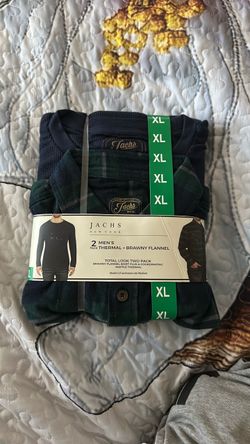 Jachs New York Men's Thermal + Flannel 2-Pack XL