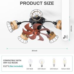 Farmhouse Ceiling Fans Brand New
