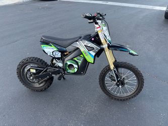 MotoTec 48v 1800w Pro Electric Dirt Bike Lithium Green