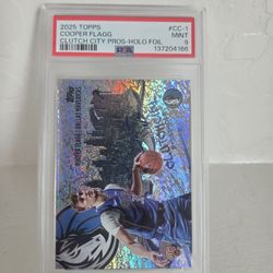 Psa 9 Topps Clutch City Prospects Holo Foil Cooper Flagg