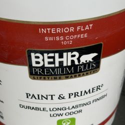 5 Gallons Paint Swiss Coffee Flat Brand New 