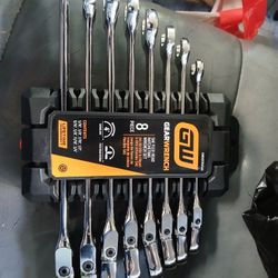 8 piece gear wrench