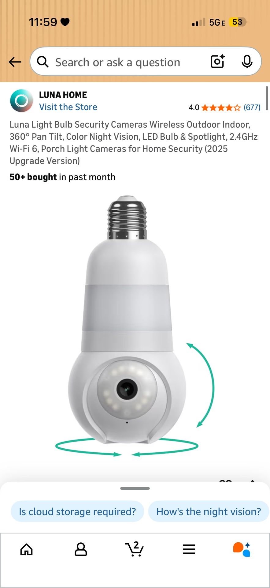 Luna Light Security Cam