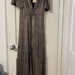 Gold Shiny Metallic Dress Cleopatra Costume Cute! 